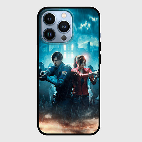 Чехол iPhone 13 Pro Resident Evil 2 / 3D-Черный – фото 1