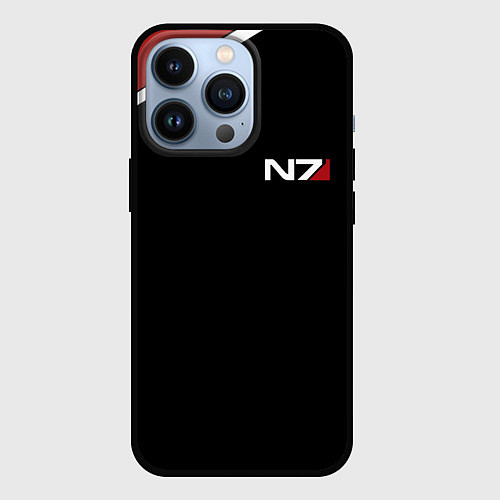 Чехол iPhone 13 Pro MASS EFFECT N7 / 3D-Черный – фото 1