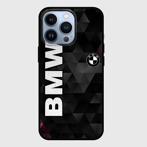 Чехол iPhone 13 Pro BMW: Polygon / 3D-Черный – фото 1