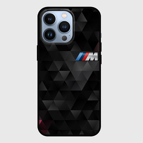 Чехол iPhone 13 Pro BMW M: Polygon / 3D-Черный – фото 1