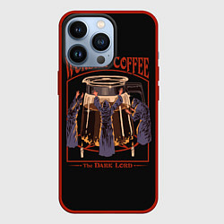 Чехол для iPhone 13 Pro Worship Coffee, цвет: 3D-красный