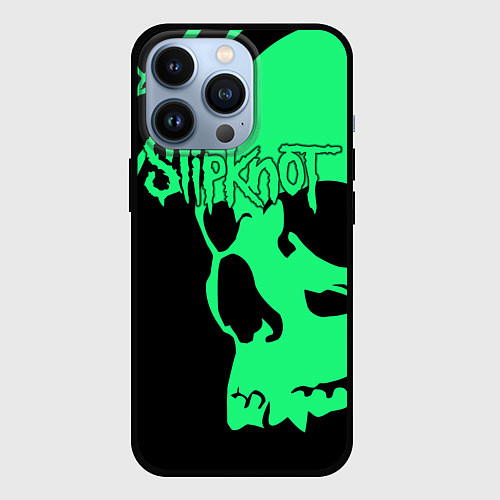 Чехол iPhone 13 Pro Slipknot: Acid Skull / 3D-Черный – фото 1