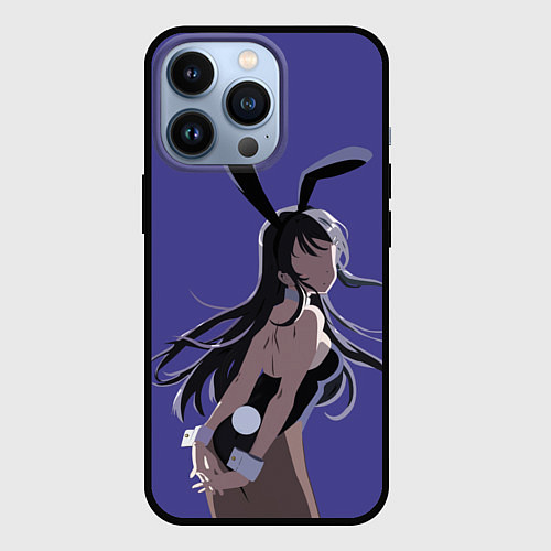 Чехол iPhone 13 Pro Senpai Girl / 3D-Черный – фото 1