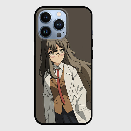 Чехол iPhone 13 Pro Rascal Does Not Dream / 3D-Черный – фото 1