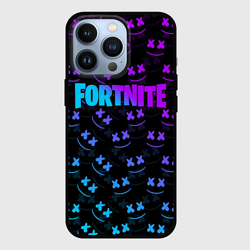 Чехол iPhone 13 Pro FORTNITE x MARSHMELLO / 3D-Черный – фото 1