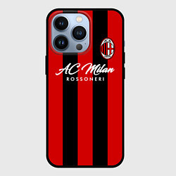 Чехол для iPhone 13 Pro AC Milan, цвет: 3D-черный