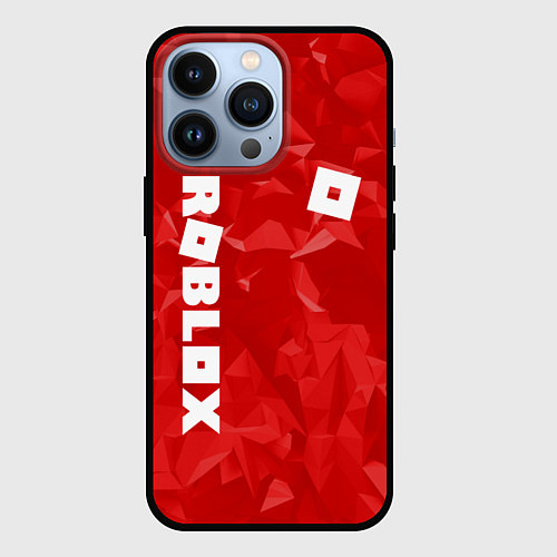 Чехол iPhone 13 Pro ROBLOX: Red Style / 3D-Черный – фото 1