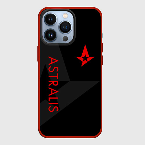 Чехол iPhone 13 Pro Astralis: Dark Style / 3D-Красный – фото 1