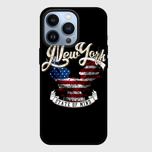 Чехол iPhone 13 Pro New York, state of mind / 3D-Черный – фото 1