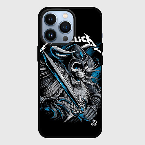 Чехол iPhone 13 Pro Metallica / 3D-Черный – фото 1