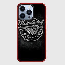Чехол для iPhone 13 Pro Nickelback Est. 1995, цвет: 3D-красный