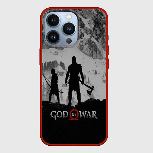 Чехол iPhone 13 Pro God of War: Grey Day / 3D-Красный – фото 1