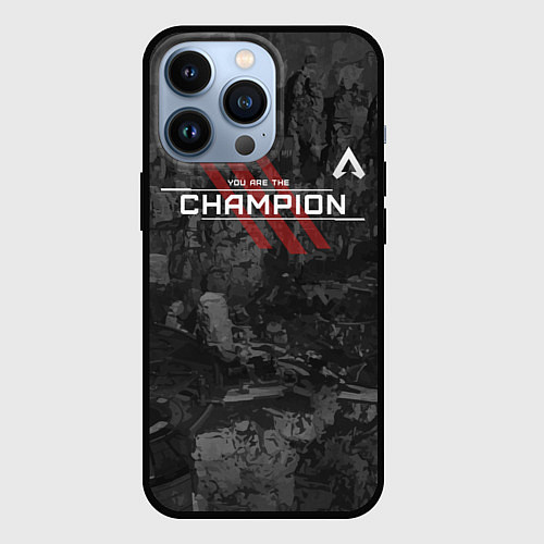 Чехол iPhone 13 Pro You Are The Champion / 3D-Черный – фото 1