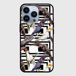 Чехол iPhone 13 Pro Попугаи Какаду