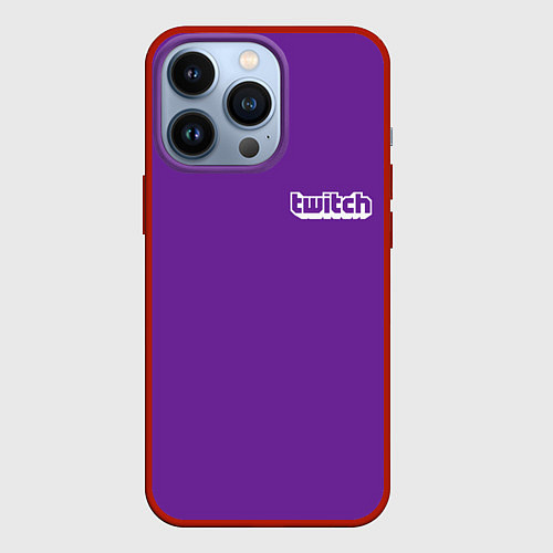 Чехол iPhone 13 Pro Twitch Streamer / 3D-Красный – фото 1