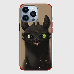 Чехол для iPhone 13 Pro Как приручить дракона, цвет: 3D-красный