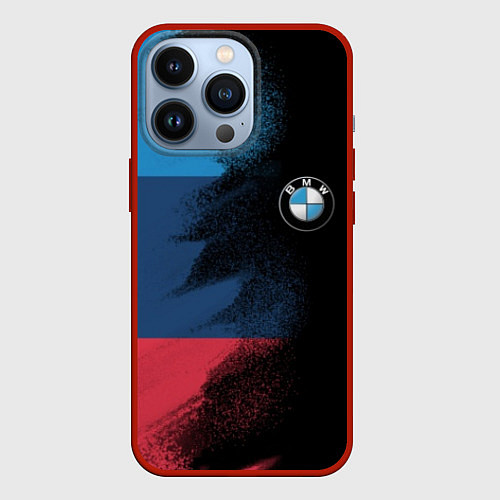 Чехол iPhone 13 Pro BMW / 3D-Красный – фото 1