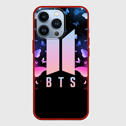 Чехол iPhone 13 Pro BTS: Black Butterflies