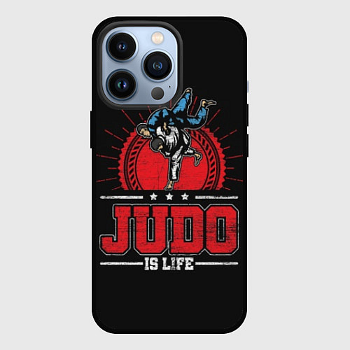 Чехол iPhone 13 Pro Judo is life / 3D-Черный – фото 1