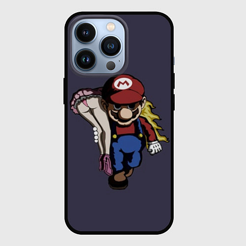 Чехол iPhone 13 Pro Mario Chad / 3D-Черный – фото 1