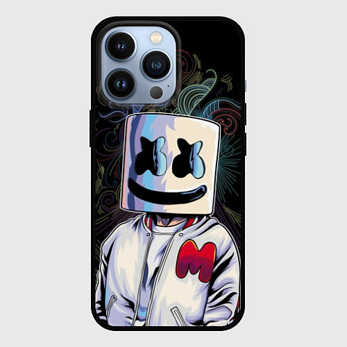 Чехол iPhone 13 Pro Marshmello XXX / 3D-Черный – фото 1