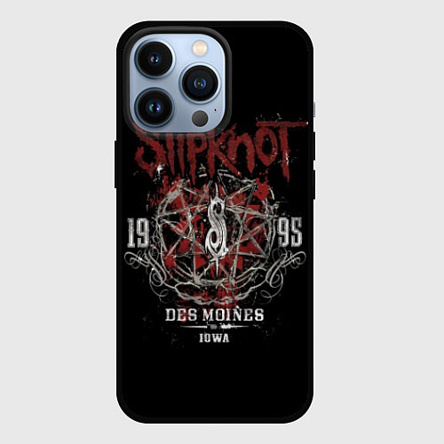 Чехол iPhone 13 Pro Slipknot 1995 / 3D-Черный – фото 1