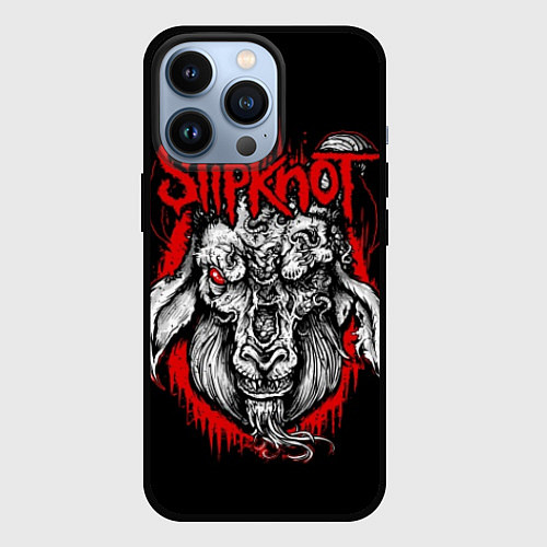 Чехол iPhone 13 Pro Slipknot: Devil Goat / 3D-Черный – фото 1