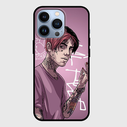 Чехол iPhone 13 Pro Lil Peep / 3D-Черный – фото 1