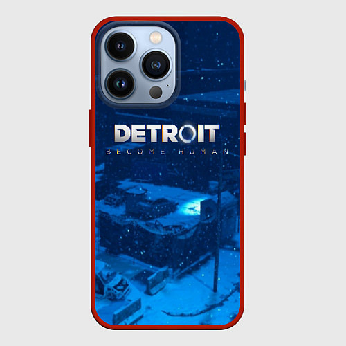 Чехол iPhone 13 Pro Detroit: Become Human / 3D-Красный – фото 1