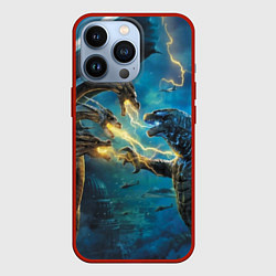 Чехол для iPhone 13 Pro Godzilla Rage, цвет: 3D-красный