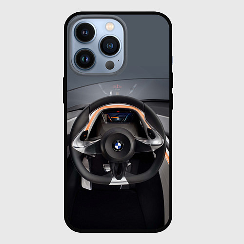 Чехол iPhone 13 Pro BMW - salon / 3D-Черный – фото 1