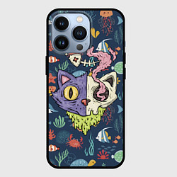 Чехол iPhone 13 Pro Cat skull - art