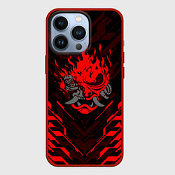 Чехол для iPhone 13 Pro CYBERPUNK 2077, цвет: 3D-красный