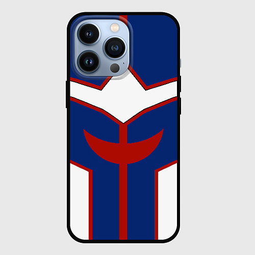 Чехол iPhone 13 Pro ALL MIGHT MY HERO ACADEMIA MHA МОЯ ГЕРОЙСКАЯ АКАДЕ / 3D-Черный – фото 1