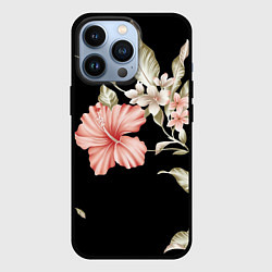Чехол для iPhone 13 Pro Красивые Цветочки, цвет: 3D-черный