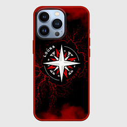 Чехол для iPhone 13 Pro Louna, цвет: 3D-красный