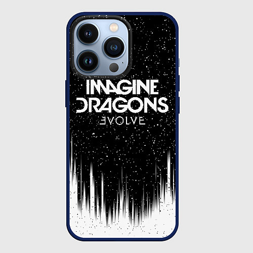 Чехол iPhone 13 Pro IMAGINE DRAGONS / 3D-Тёмно-синий – фото 1