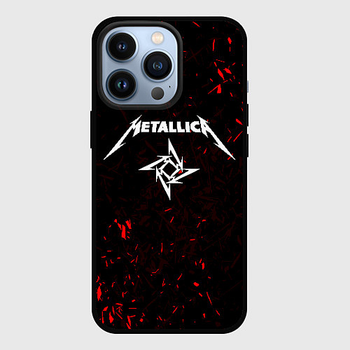 Чехол iPhone 13 Pro METALLICA / 3D-Черный – фото 1