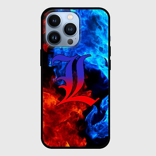 Чехол iPhone 13 Pro L letter fire / 3D-Черный – фото 1