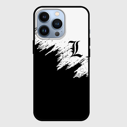 Чехол iPhone 13 Pro L letter line / 3D-Черный – фото 1