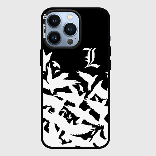 Чехол iPhone 13 Pro L flying birds / 3D-Черный – фото 1