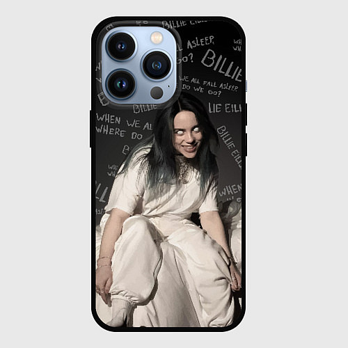 Чехол iPhone 13 Pro BILLIE EILISH: Where Do We Go / 3D-Черный – фото 1