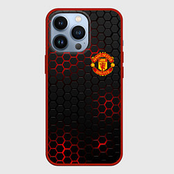 Чехол для iPhone 13 Pro Манчестер юнайтед: FCMU, цвет: 3D-красный