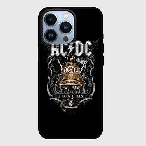 Чехол iPhone 13 Pro ACDC - hells bells / 3D-Черный – фото 1