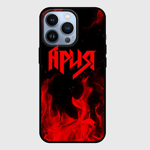 Чехол iPhone 13 Pro АРИЯ / 3D-Черный – фото 1