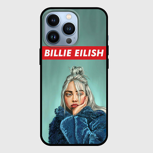 Чехол iPhone 13 Pro Billie Eilish / 3D-Черный – фото 1