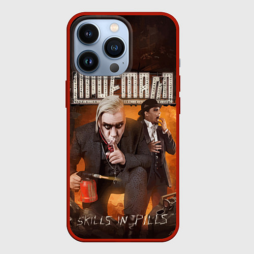 Чехол iPhone 13 Pro LINDEMANN: Skills in Pills / 3D-Красный – фото 1