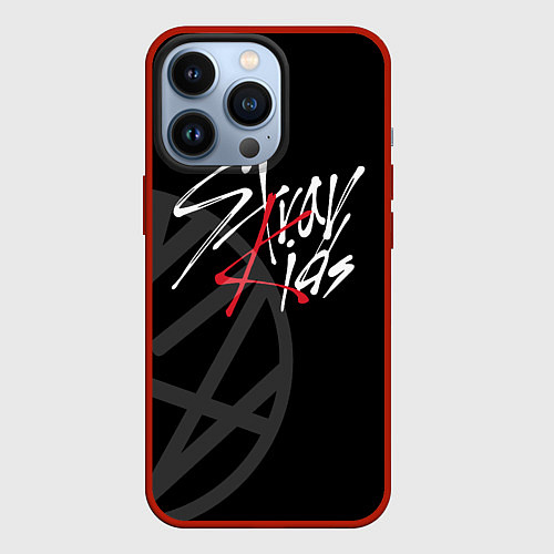 Чехол iPhone 13 Pro Stray Kids / 3D-Красный – фото 1
