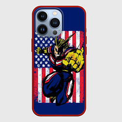 Чехол для iPhone 13 Pro Моя геройская академия, цвет: 3D-красный