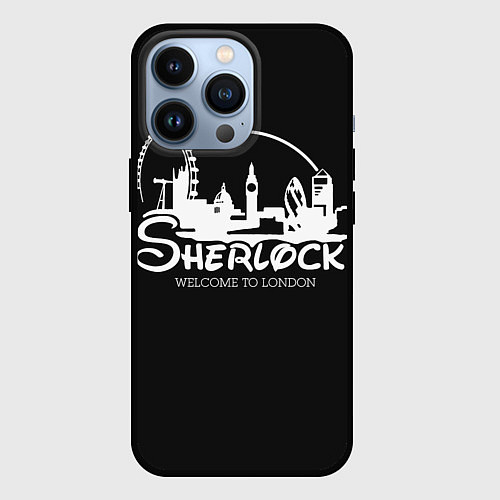 Чехол iPhone 13 Pro Sherlock / 3D-Черный – фото 1